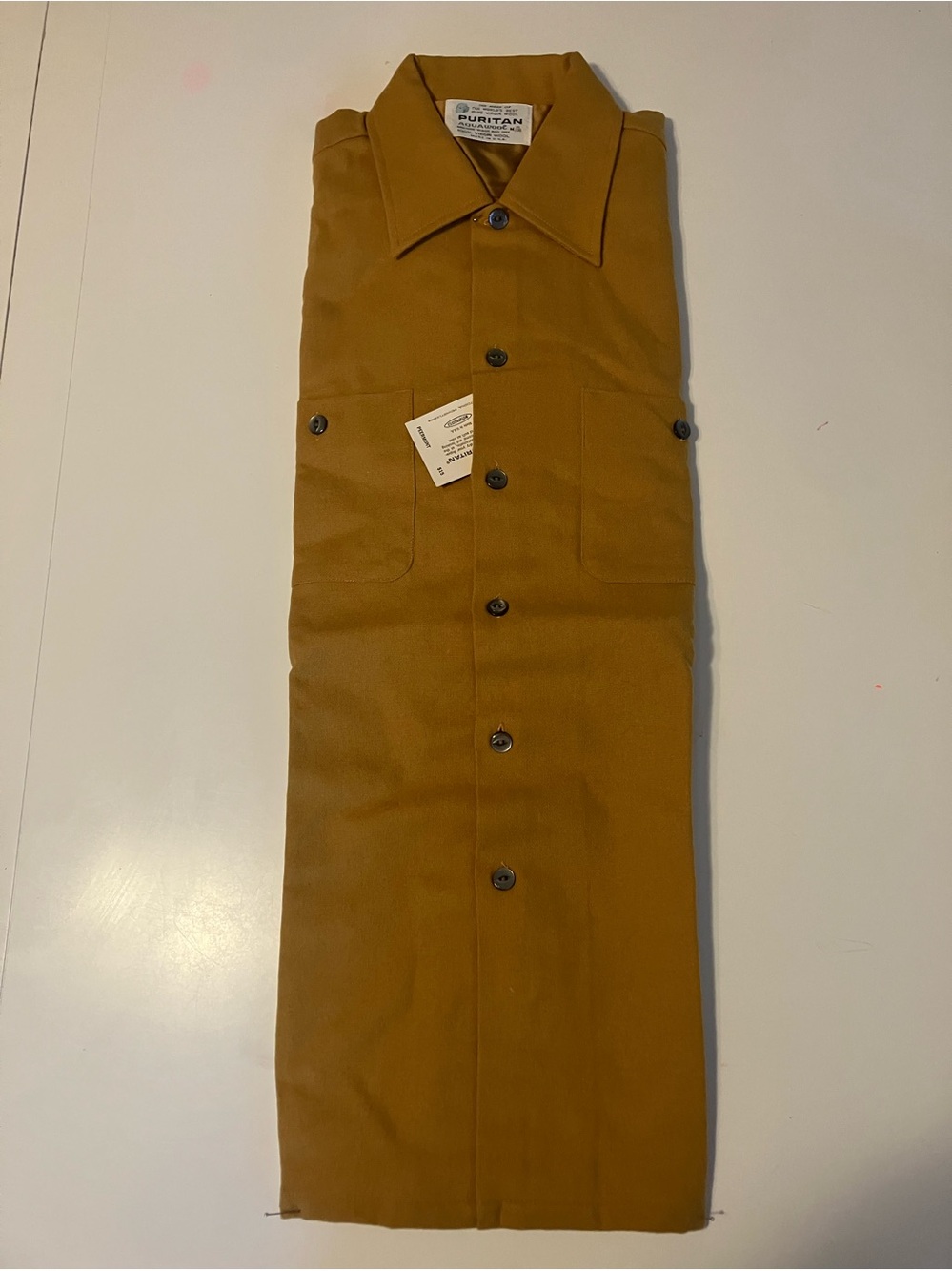 Puritan Men's Button-Up Work Shirt - Caramel Brown